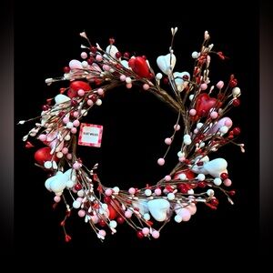 Heart Wreath with Red and Pink Accents